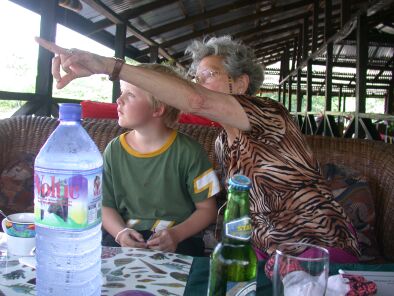 en mooie vogeltjes kijken - dit is in Hans Botel bij Cape Coast