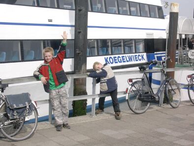 Wachten op vertrek terug